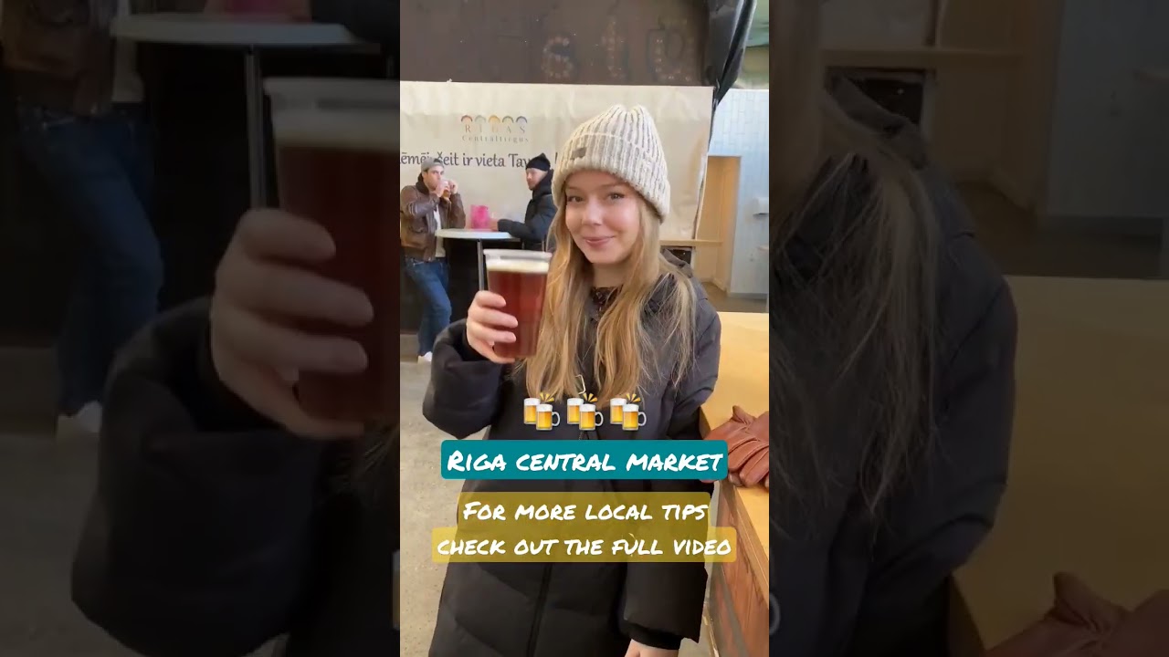 Best Latvian beer at Riga Central Market 