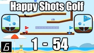 Happy Shots Golf Gameplay - First Level 1 - 54 - All Stars - (iOS - Android) screenshot 2