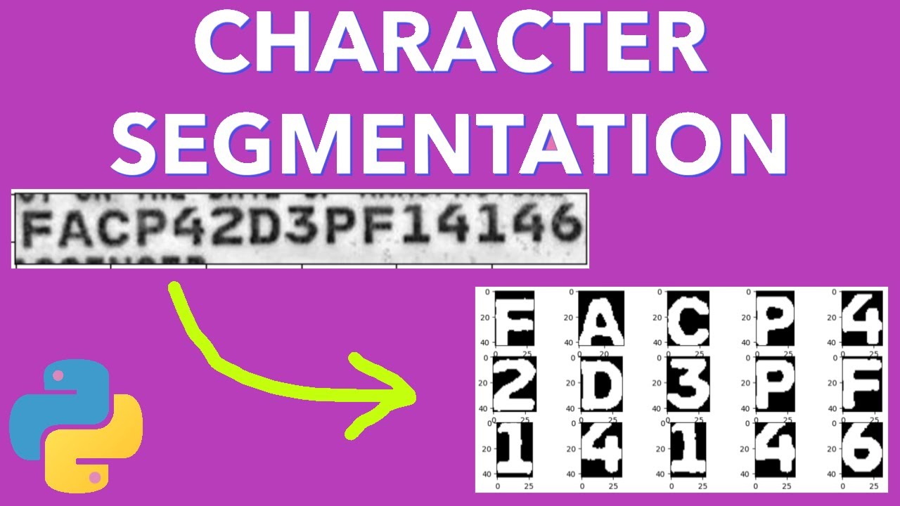 Character Text segmentation and extraction using Histograms projections | Tutorial