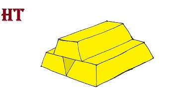 How to Draw Gold Easy for Beginners