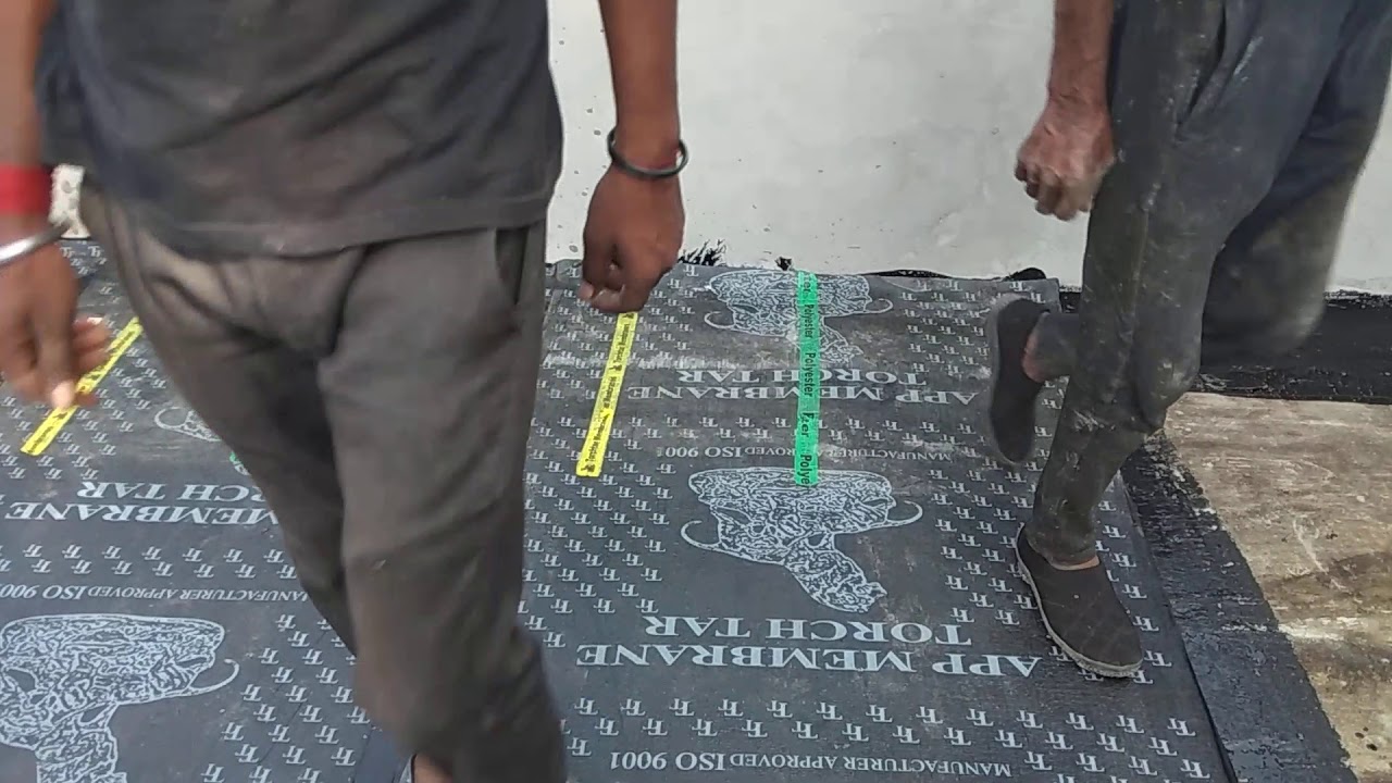 Tar felt waterproofing YouTube
