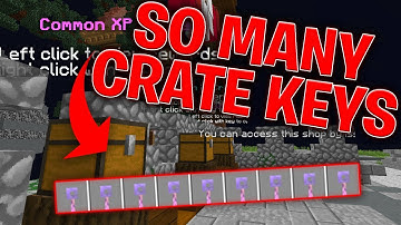 HUGE CRATE KEY OPENING!! (MineSaga Skyblock)
