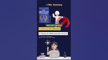 1 Minute Summary of The obstacle is the way by Ryan Holiday