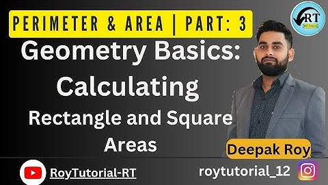Geometry Basics: Calculating Rectangle and Square Areas #áreas #geometry 