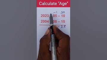 age calculation kaise kare. #shorts