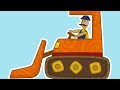 Car Toons: a Bulldozer. A Car Cartoon & Car Games