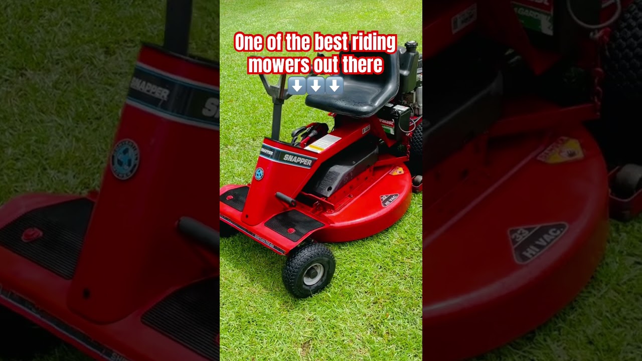 One of the best riding mowers is the Snapper SR1433 