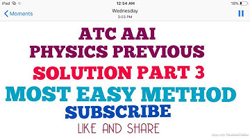ATC AAI PREV YEAR 2016 EVE SHIFT  PHY PAPER SOLUTION