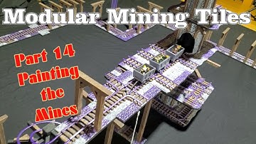 214 Modular Mining Tiles - Part 14 - Finish the Mine with Paint - Finally DONE! #dnd #diydnd #ttrpg