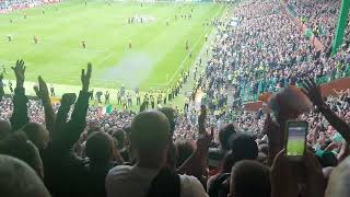 Celtic Fans Celebrate Thumping Rangers 4-0   03/09/22