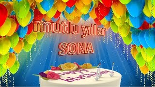 Mutlu Yıllar SONA -İsme Özel Doğum Günü Şarkısı Resimi
