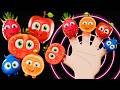 La comptine de la Famille des Doigts en Fruits 🍎 Chansons pour bébés Funky Fruites