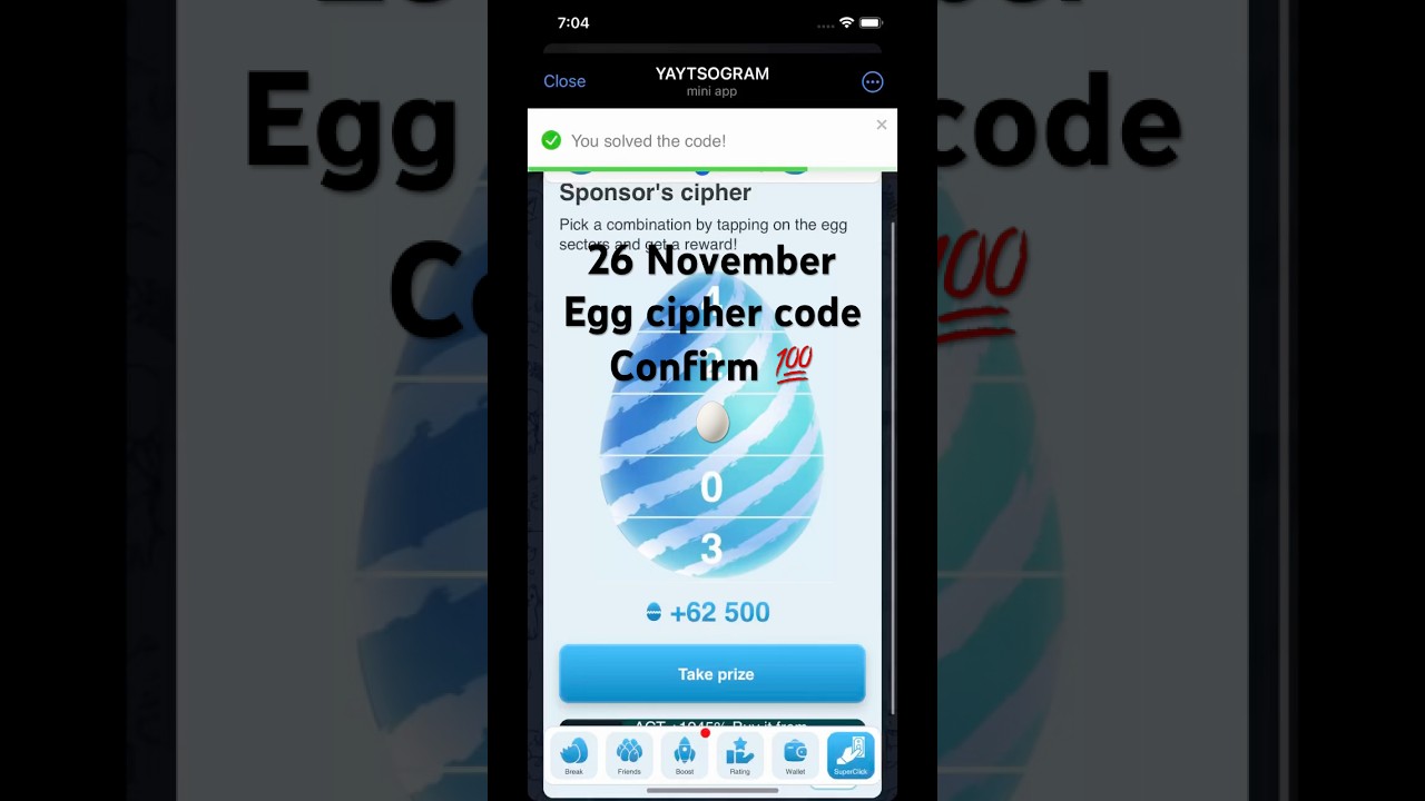 26 November Yaytsogarm egg cipher code. Egg cipher code today egg code sponsor cipher code 