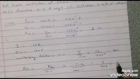 problem on range extension of ammeter & voltmeter EL 203 by suresh kumar GPC Rajsamand