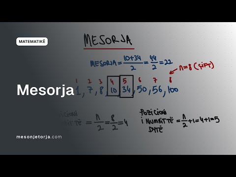 Mesorja | Përpunimi i të Dhënave | Matematikë
