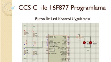 CCS C ile PIC Programlama  Buton ile Led Yakma Uygulaması