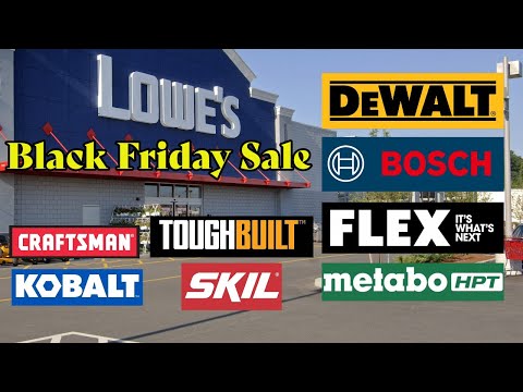 Чёрная пятница в магазине Lowes | Топовые акции и скидки на Dewalt Flex MetaboHPT Bosch Toughbuilt