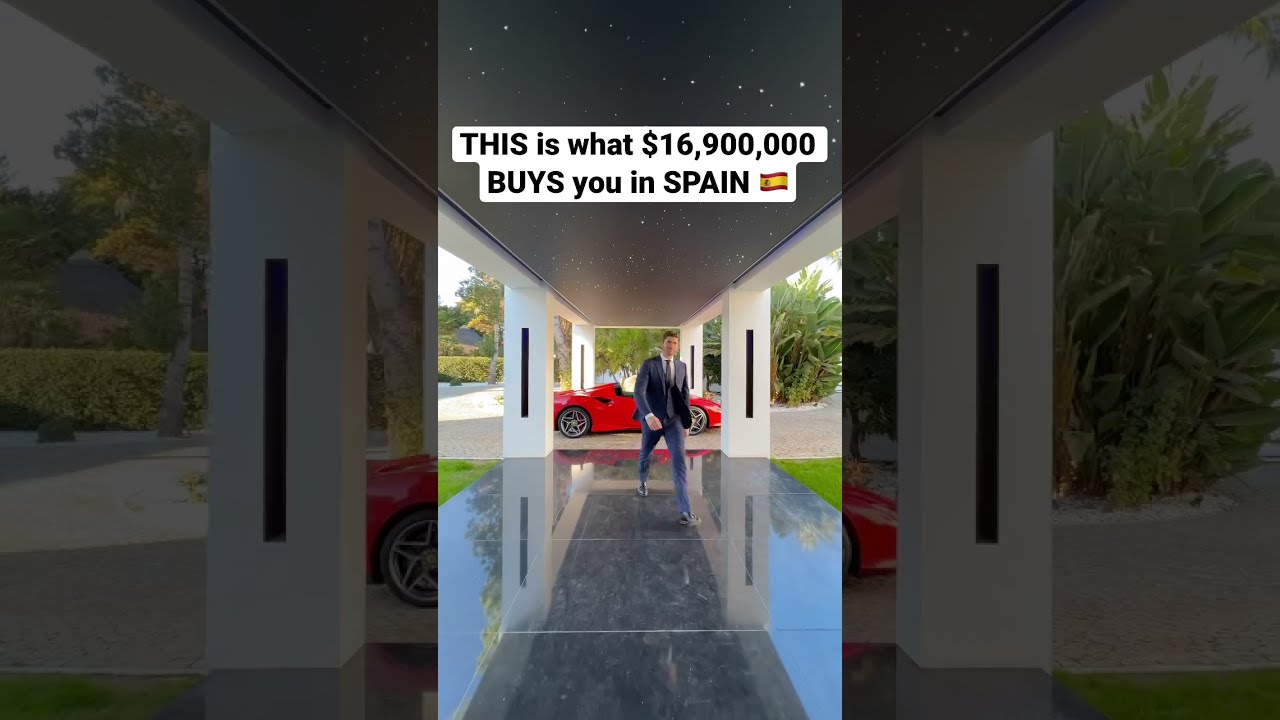 Inside a $16,900,000 Modern Marbella Mega Mansion 🤑 #shorts