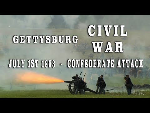 A sequence from the final 145th aniversary DVD film "Gettysburg: Darkest Days & Finest Hours" - An epic and original exploration of the three days in the summer of 1863 that helped to decide the brutal American Civil War in the north's favor. The Battle of Gettysburg as told and seen through the eyes of the common soldier. Created with the Gettysburg Anniversary Committee in commemoration of the 145th anniversary and shot at the national re-enactment event, this docu-drama features nearly 15000 re-enactors and actors.