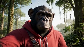 Monkey Ai vlog | Google Veo 3 Demo | Monkey Vlogger ai video