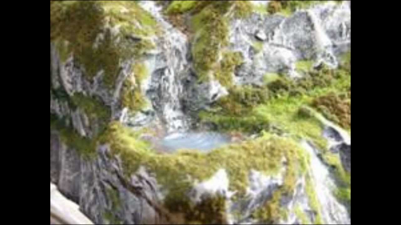 Model Railroad Scenery (Waterfalls, Ponds and Rivers) - YouTube