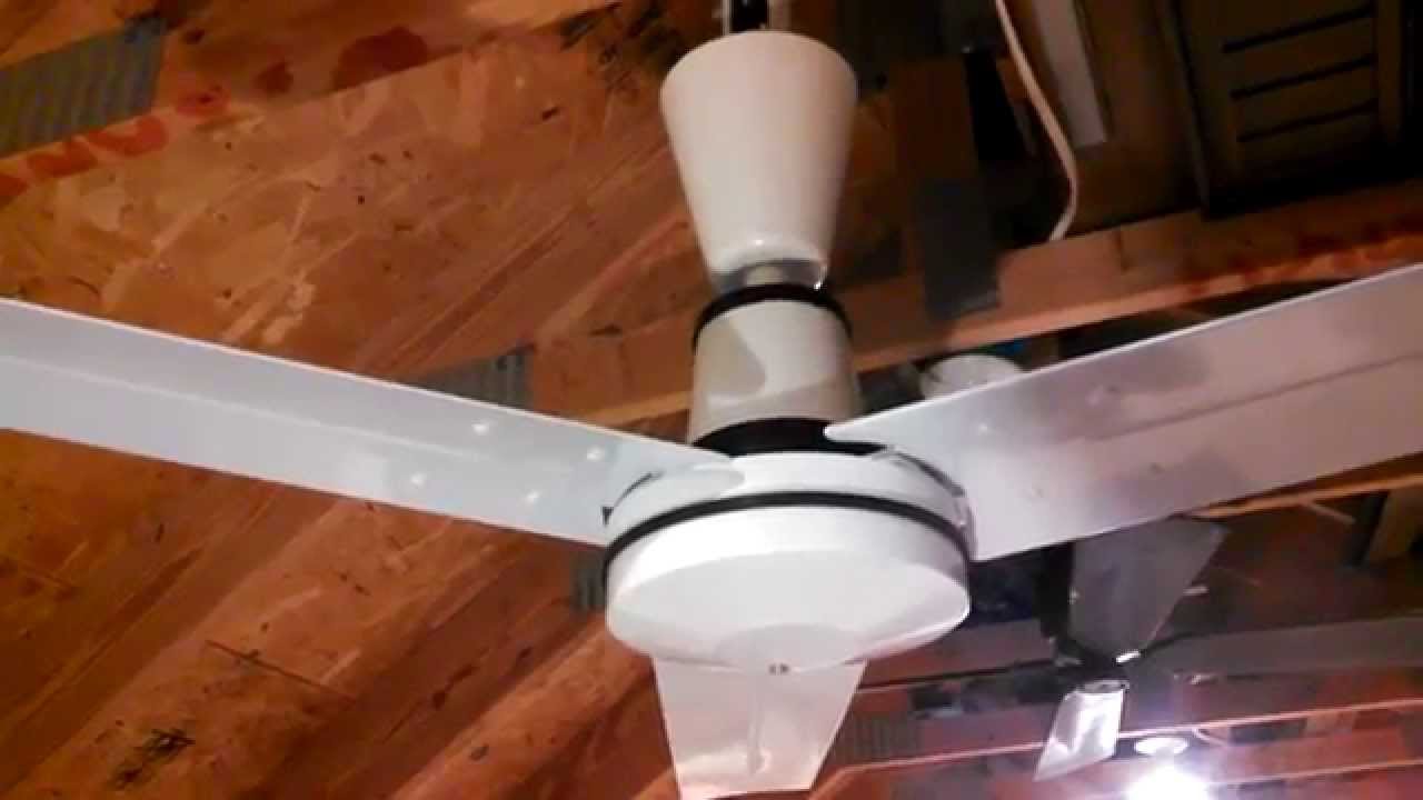 Dayton 4c771 Agricultural Ceiling Fan Youtube