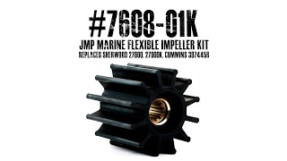 JMP Marine Flexible Impeller Kit #7608-01K. Replaces Sherwood