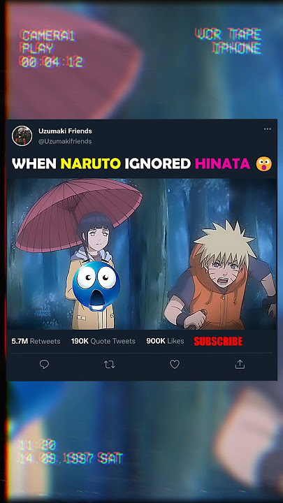 😱 WHEN NARUTO IGNORED HINATA ☠️🔥
