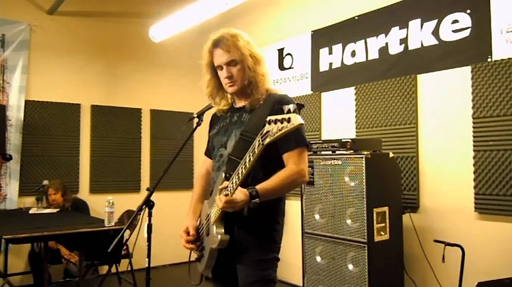 David Ellefson of Megadeth Hartke bass clinic samp...
