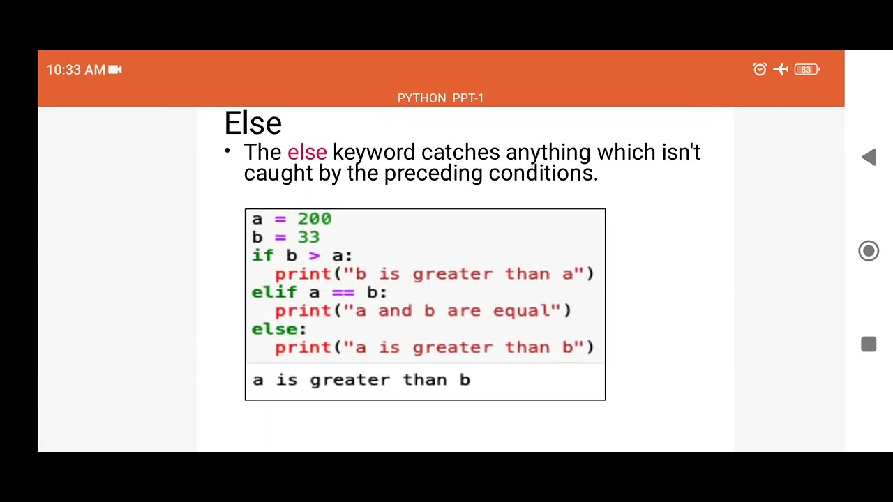 Ms S Gowri - if statements in python - YouTube