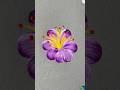 💜✨PURPLE flower🪻acrylic 🖌️🎨 #shorts #viral #purple #acrylic #beginners #floraart #acryliclesson