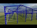 Tube factory - 3 Span warehouse -  real project