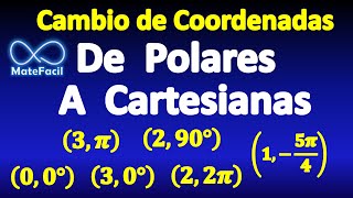 Cómo cambiar de coordenadas polares a rectangulares (o cartesianas) Paso a Paso