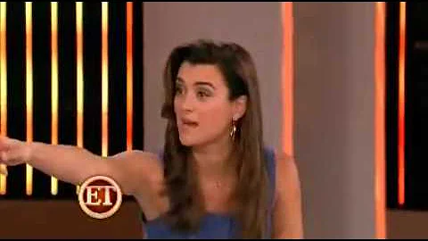 Michael Weatherly and Cote de Pablo on the ET Stag...