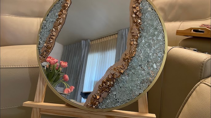 Fix A Broken Mirror With Resin! - On A Budget 