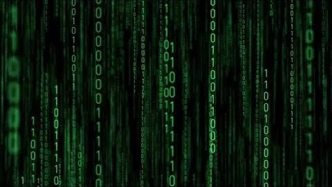 Matrix Binary Code Loop Stock Motion Graphics