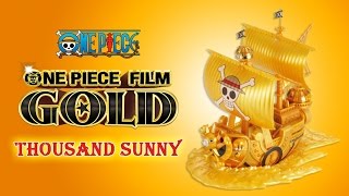 Golden One Piece Thousand Sunny Ship Model - FILM GOLD Grand Ship Collection