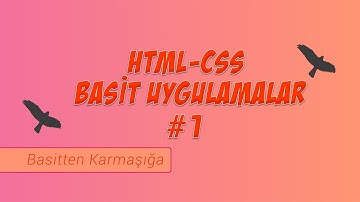 Basit HTML CSS Site Yapımı - Temelden İleri Seviyeye Site Yapımı #1