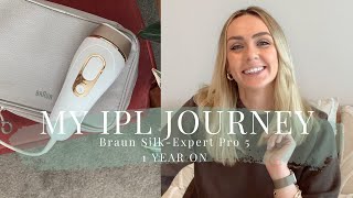 My At-Home IPL Journey | 1 Year On | Braun Silk-Expert Pro 5 | NON SPONSORED