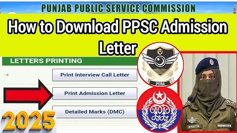 How to Download PPSC Admission letter  | How to Download PPSC Roll No. slip | PPSC Test Slip