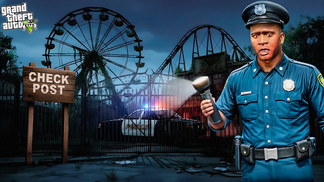 Franklin Went to Village Check Post Duty In Gta 5 (Gta5 mods)