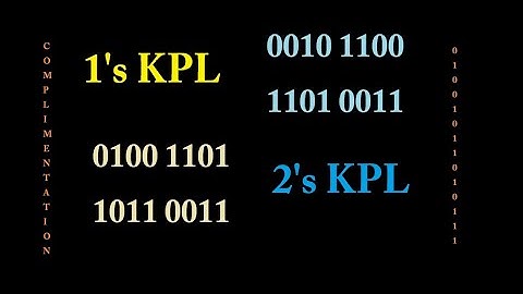 Binary Subtraction using Complementation