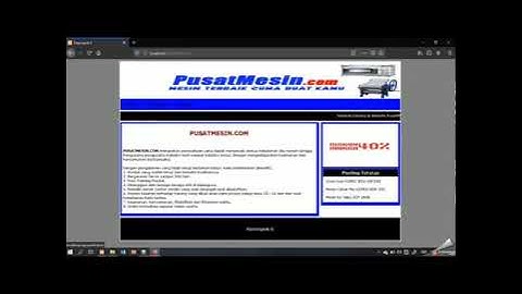 Video Presentasi Project Web Programming 1