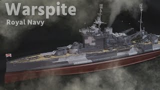 Британский линкор HMS Warspite 1/700 Построить модель корабля