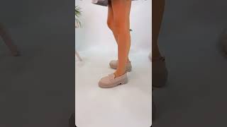 Muggo Oxford Garantili Kadın Loafer Kalın Taban Günlük Casual Makosen Ayakkabı