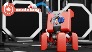 Blender 3.0  combat robot  modeling time lapse free download