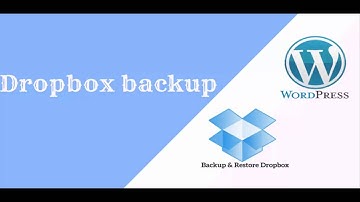 Dropbox backup, using Backup & Restore Dropbox.