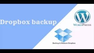 Dropbox backup, using Backup & Restore Dropbox.