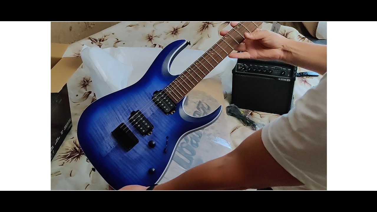 Unboxing Ibanez RGA42FM and Line 6 Spider V 20 / распаковка RGA42FM BLF и комбика Line 6 Spider V20