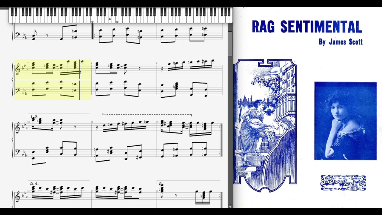 Rag Sentimental Dorian Henry piano rendition